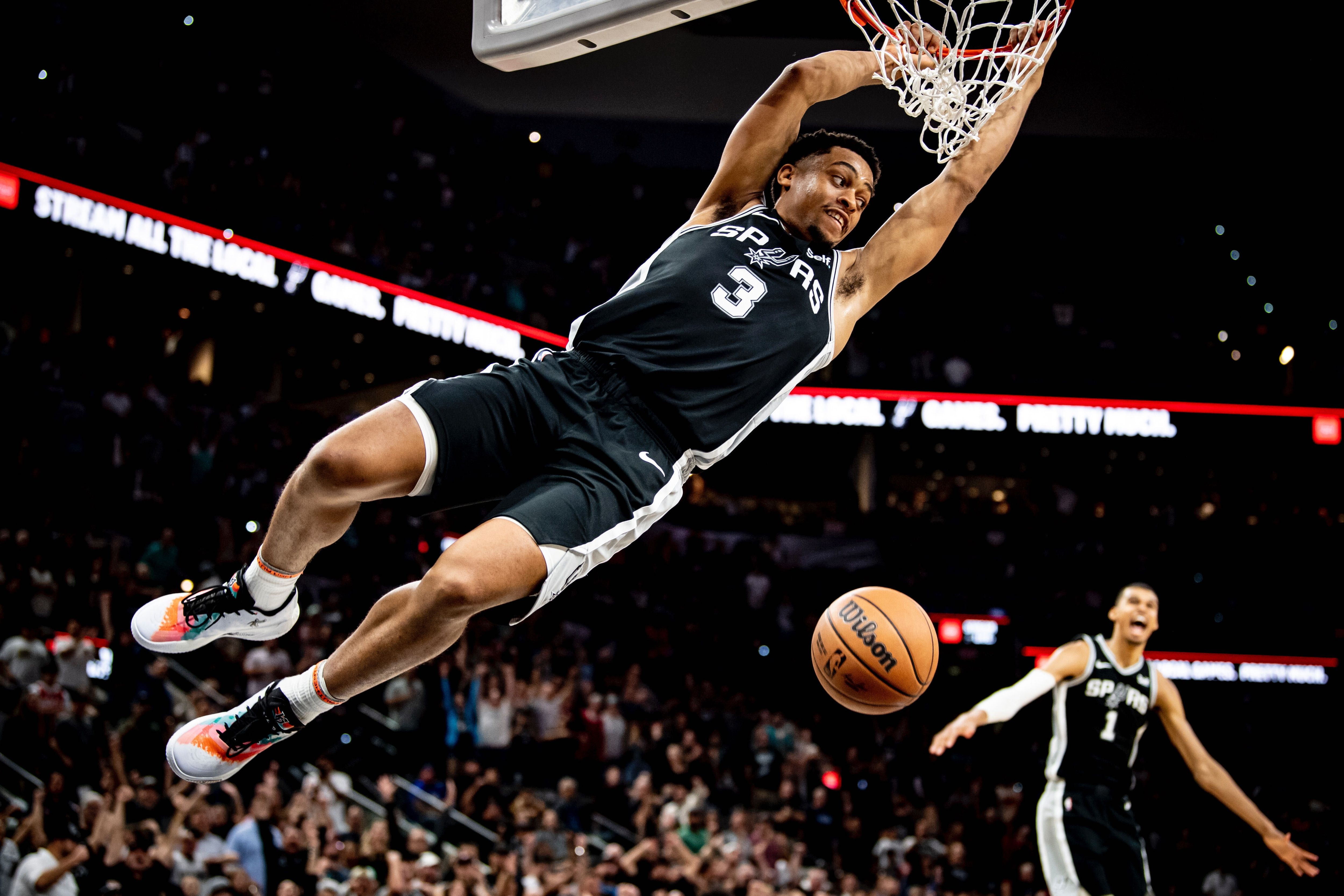 5000x3333 Keldon Johnson Highlights Vs Houston Rockets I 23 24