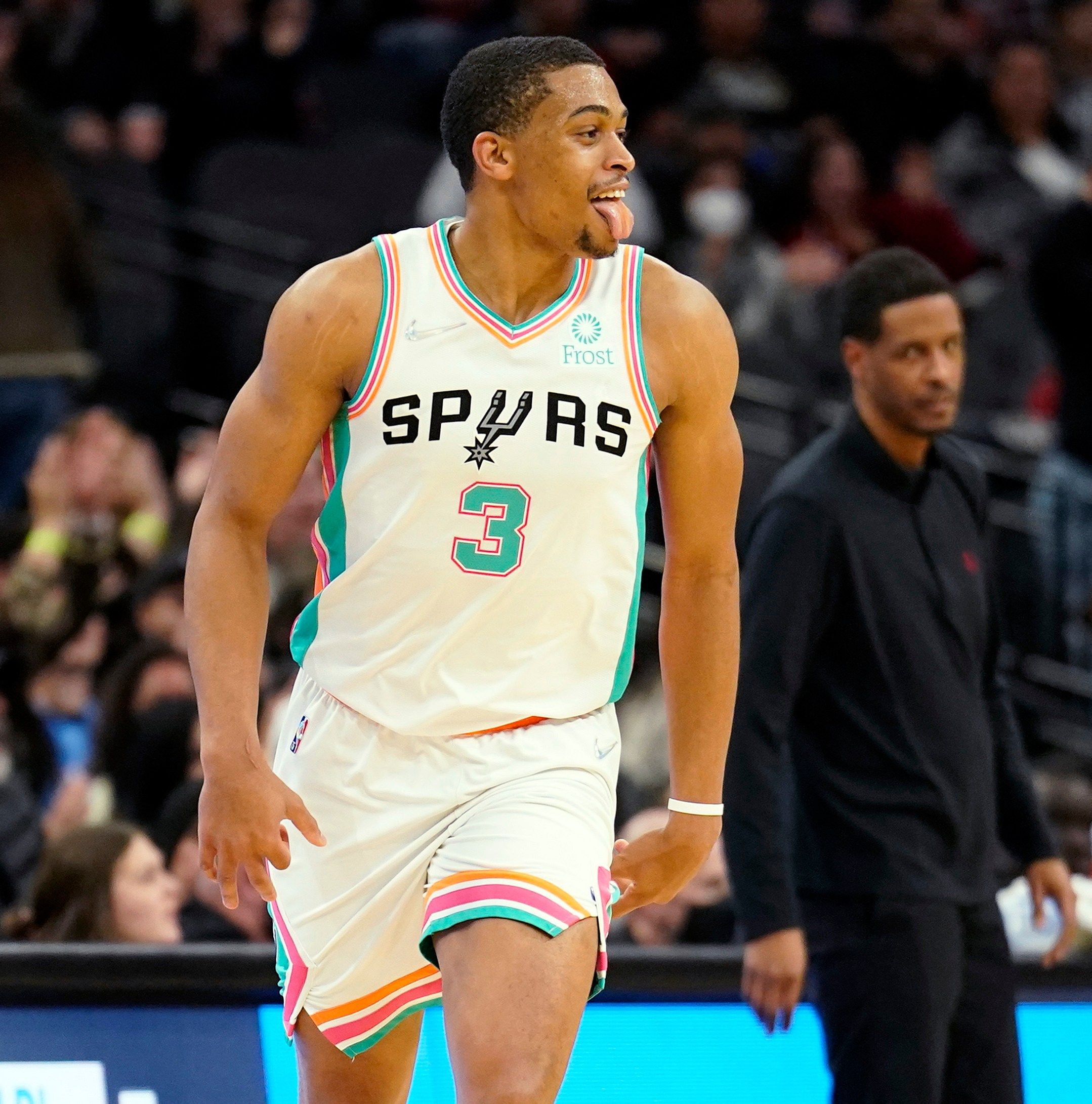 2158x2181 Keldon Johnson and the starting five dominate the Rockets in blowout win. Pounding The Rock