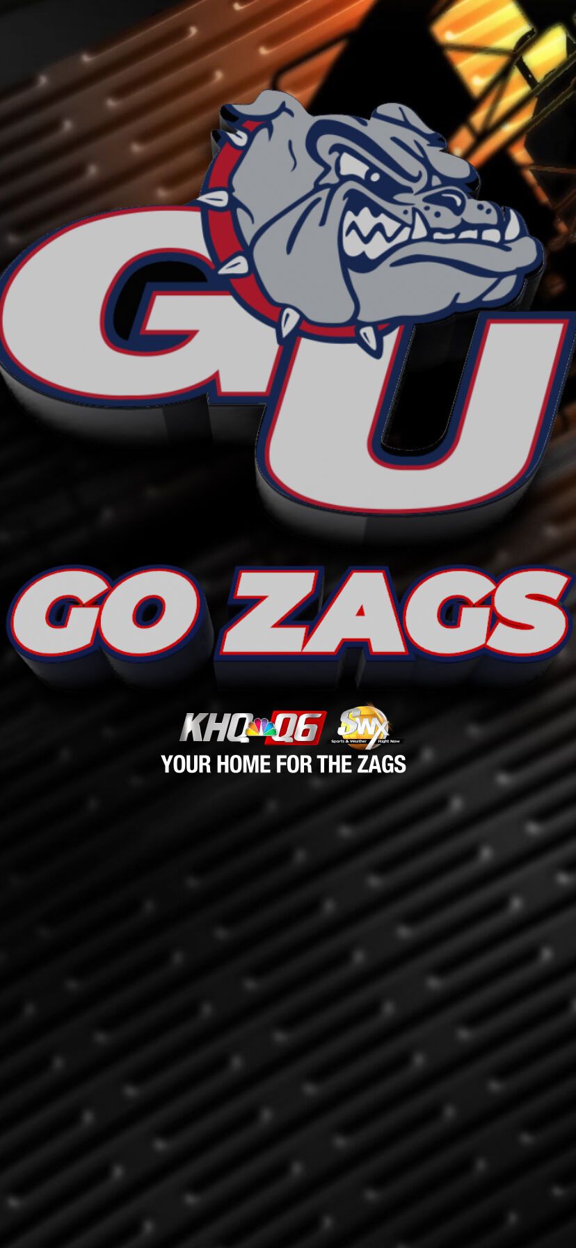 828x1792 GO ZAGS! Download Zags phone lock screen graphic and wallpaper