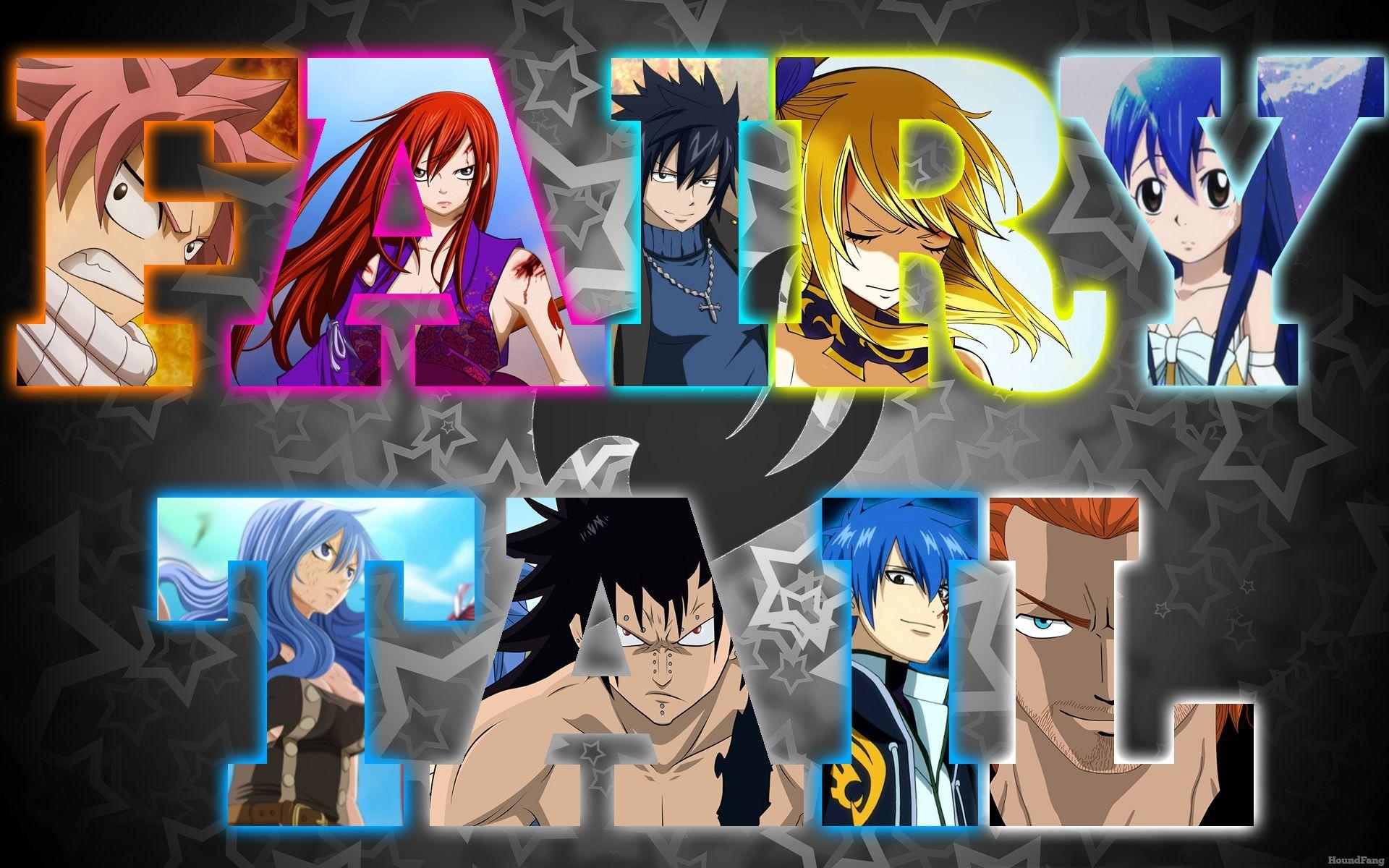 Fairy tail anime series group girls boys wallpaper, 1920x1080, 737729