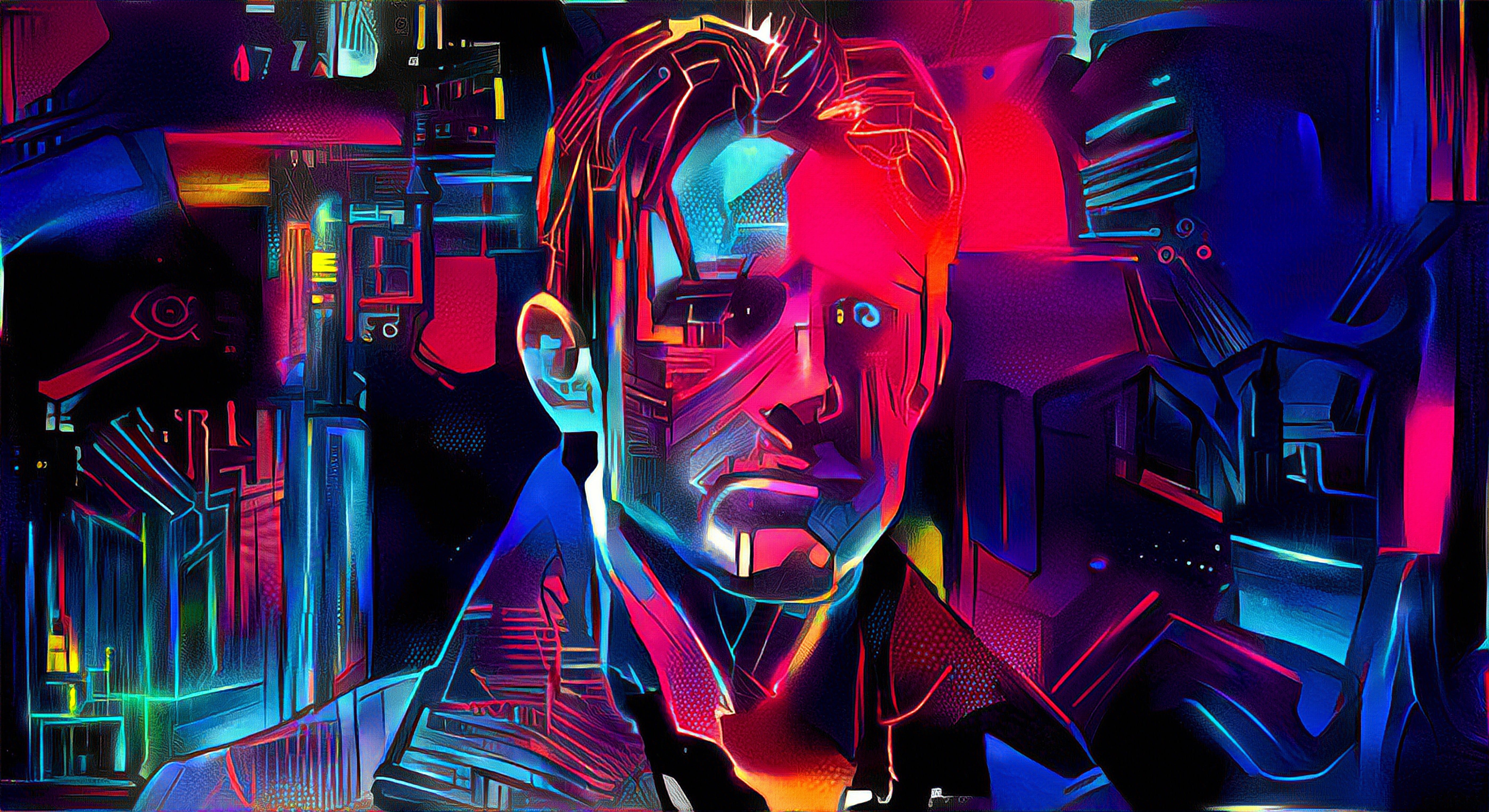 5600x3053 Inspired by Altered Carbon, Here is my first created fan art of Takeshi Kovacs