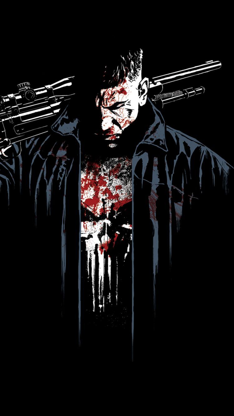 750x1334 Phone wallpaper: The Punisher, Tv Show, Sniper Rifle, Jon Bernthal 1302096