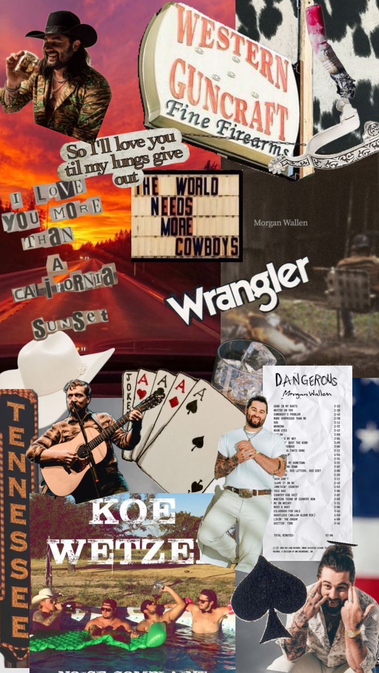 736x1308 morganwallen #tylerchilders #koewetzel #countrymusic #western #sunset