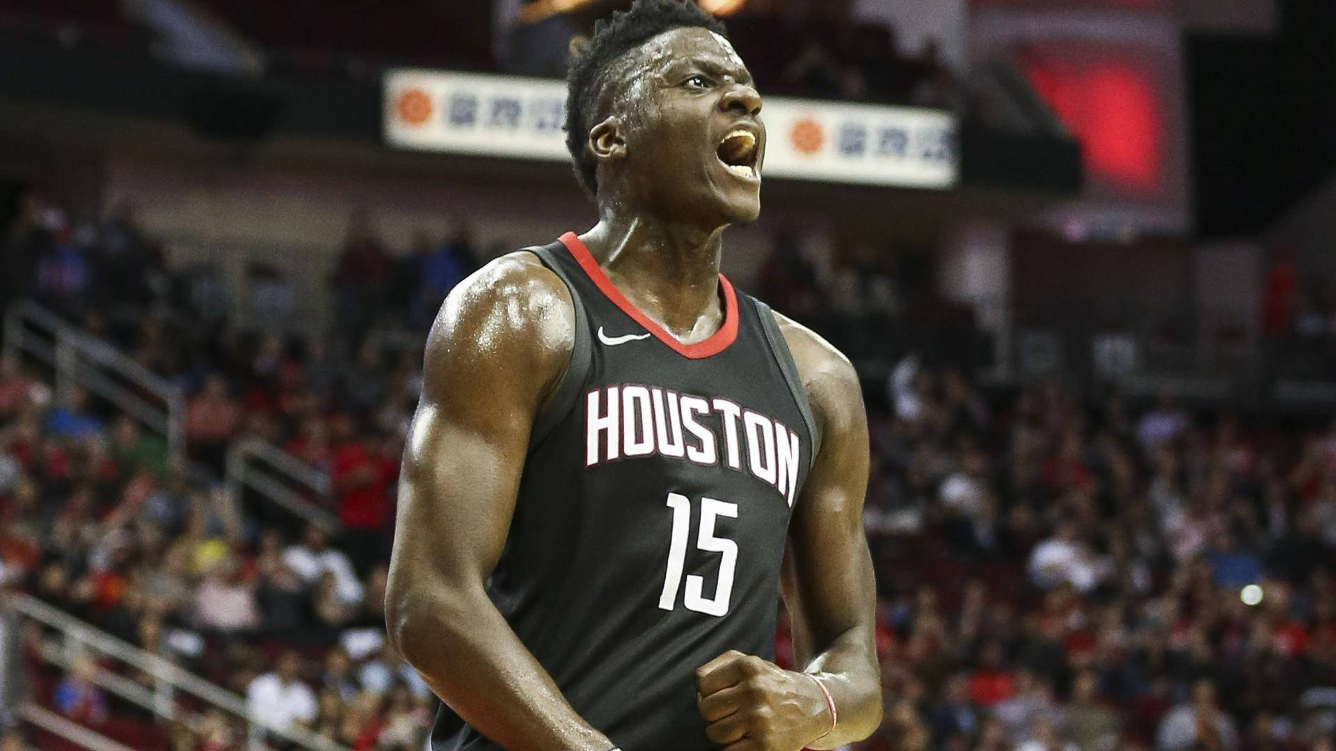 1920x1080 Download Clint Capela Shouts For His Team Wallpaper