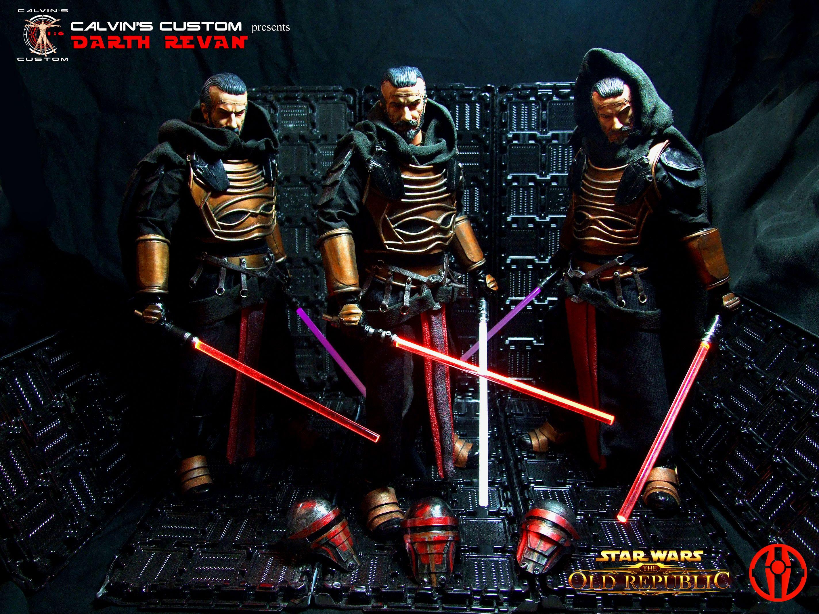 2848x2136 Calvin's Custom one sixth scale SWTOR Darth Revan Figures