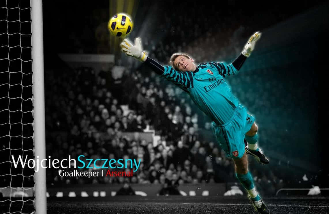 1141x743 Download Wojciech Szczesny in Action Wallpaper