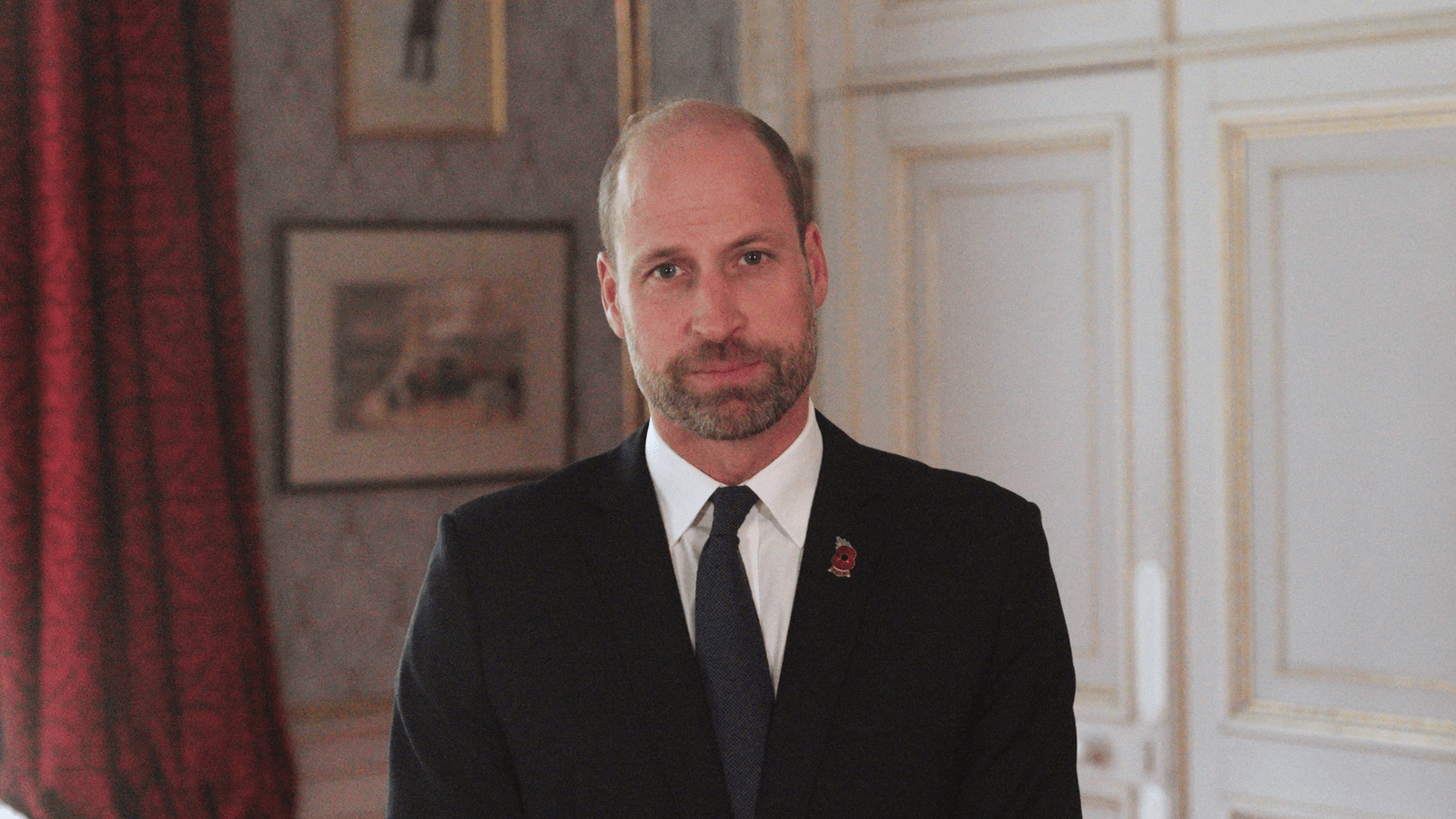 1600x900 A First Glimpse Inside Forest Lodge? Prince William Records Armistice Day Video From Tastefully Decorated Room