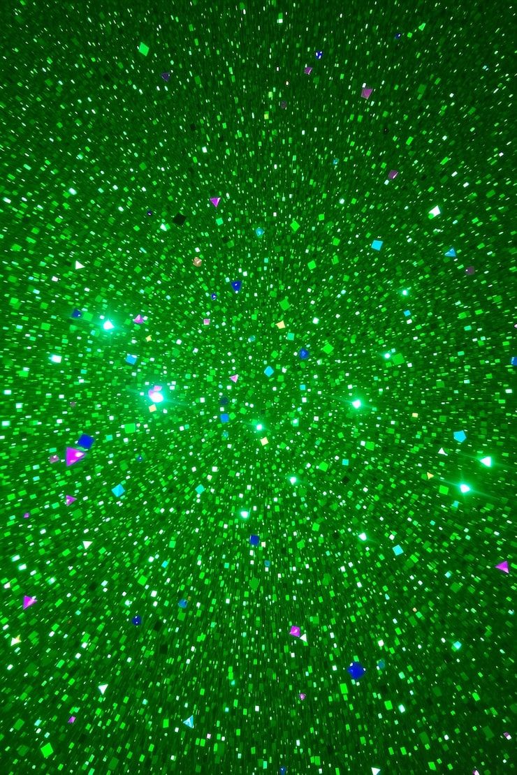 740x1110 Neon green glitter background Image