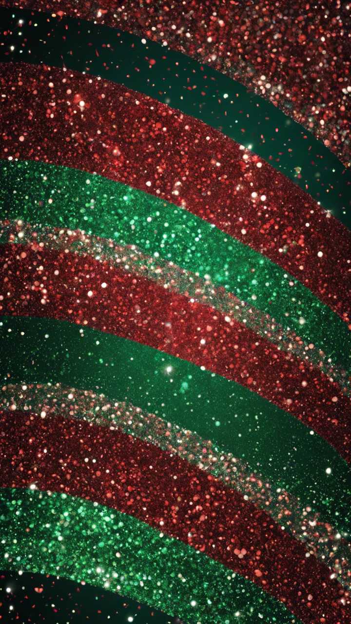 720x1280 A diagonal stripes pattern made up of red and green glitters Wallpaper [e53958bfb8c54001b83e]