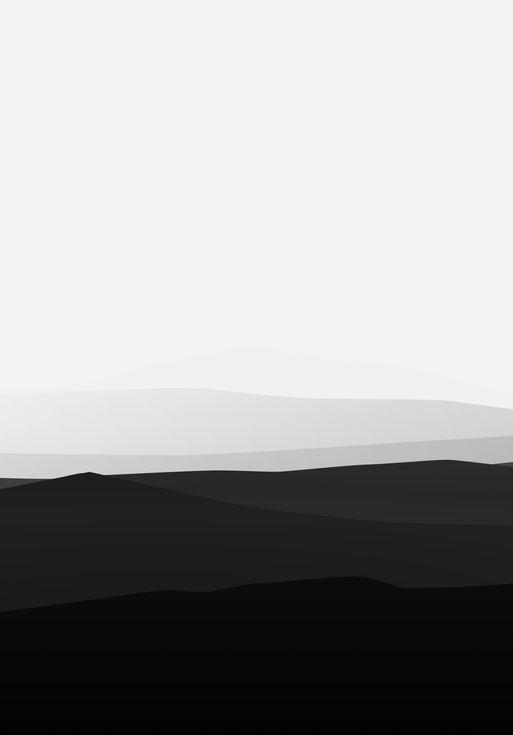 1668x2388 Phone wallpaper: Minimalism, Artistic, Black & White, Minimalist, Mountain 1404046
