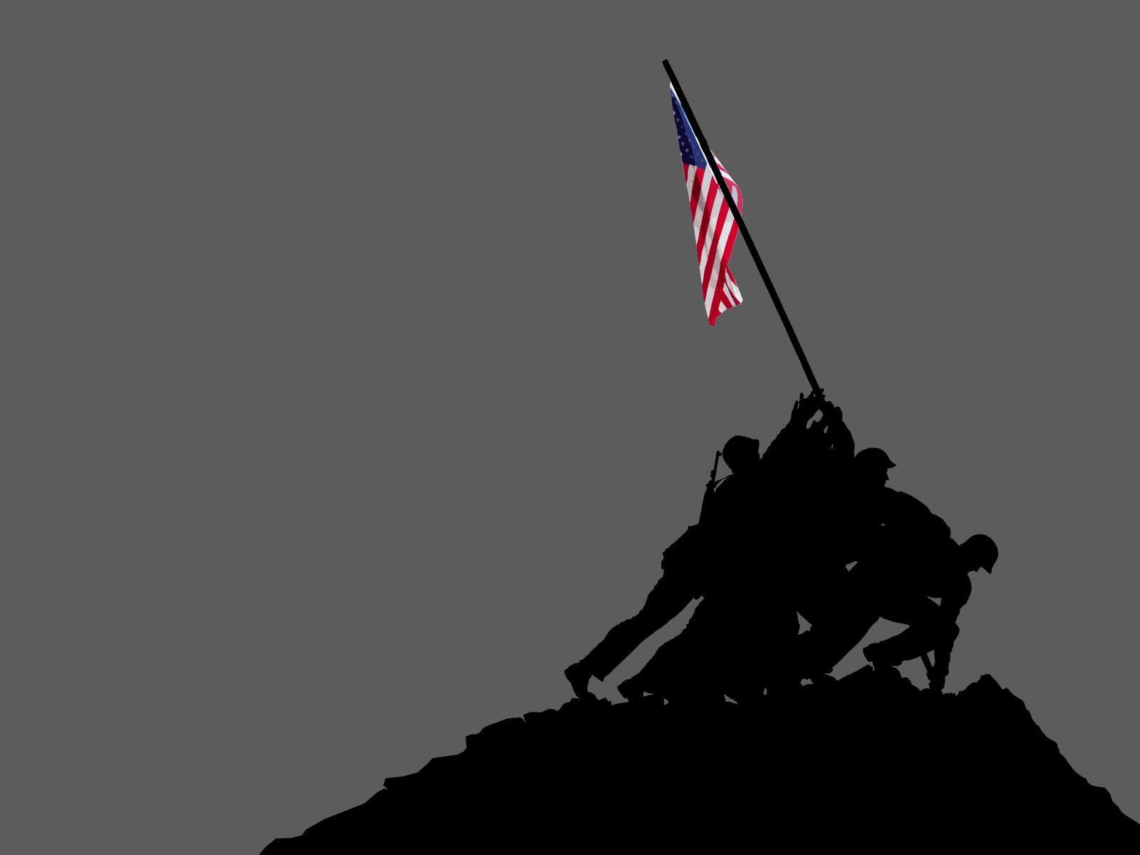1600x1200 Iwo Jima Flag Raising Wallpaper