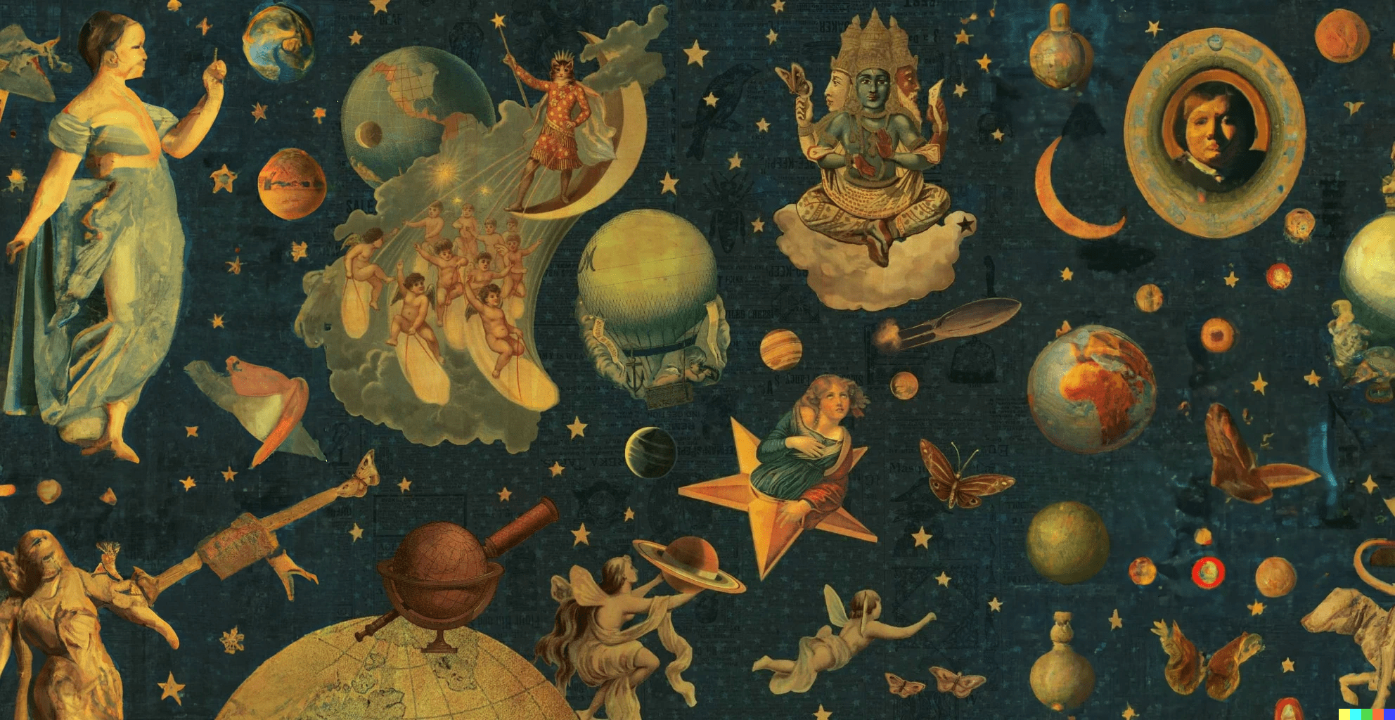 1984x1024 I Used Dall E To Expand The Edges Of Mellon Collie For Use A Wallpaper. Here It Is If You Want It