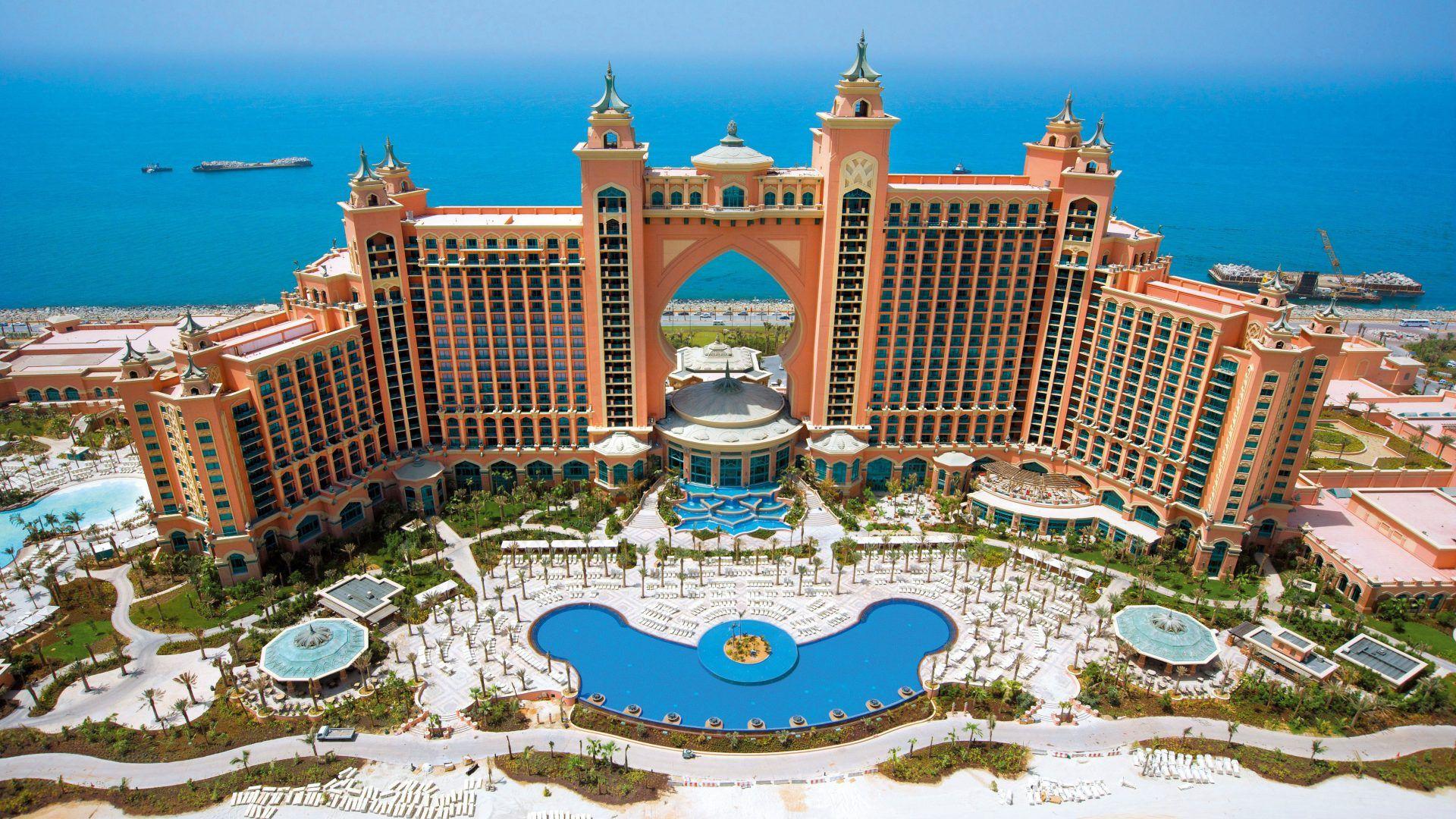 1920x1080 Hotel And Resort Atlantis The Island Palm Desktop Wallpaper HD