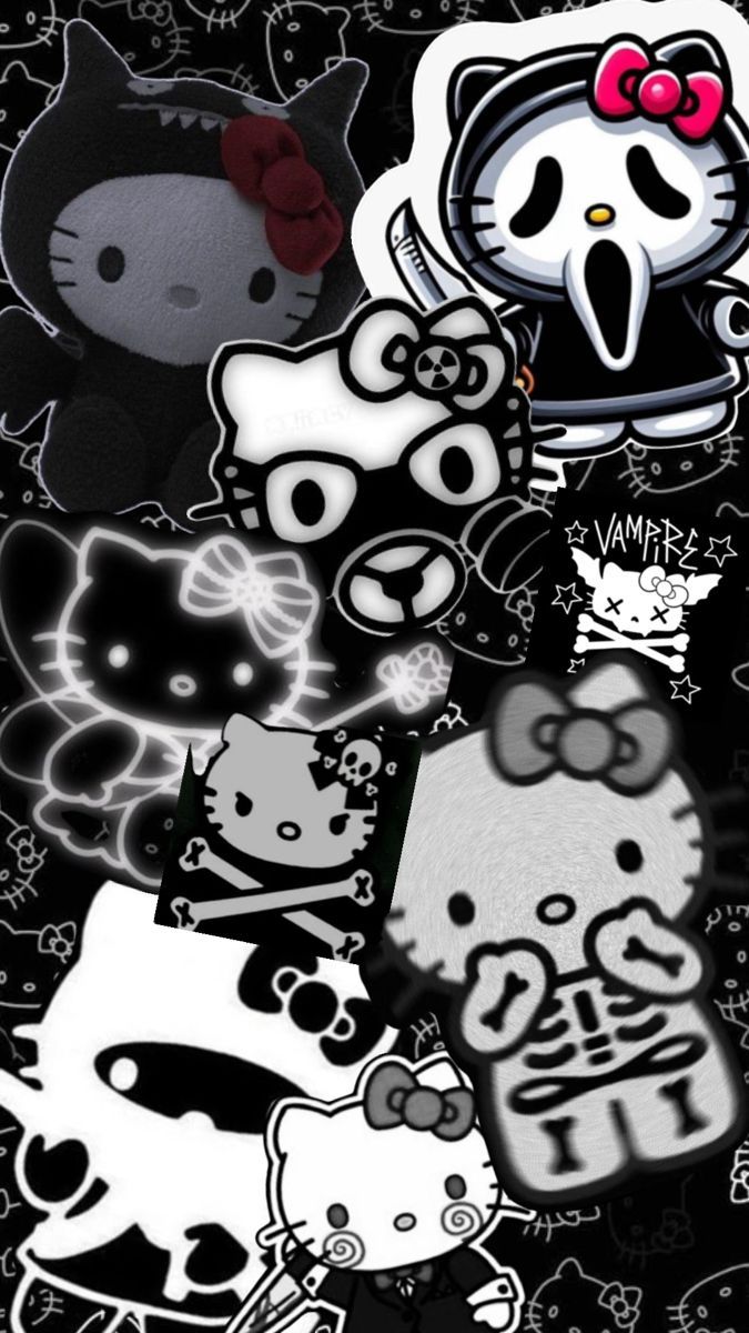 675x1200 Hello kitty black. Hello kitty iphone wallpaper, Hello kitty wallpaper hd, Pink hello kitty wallpaper iphone