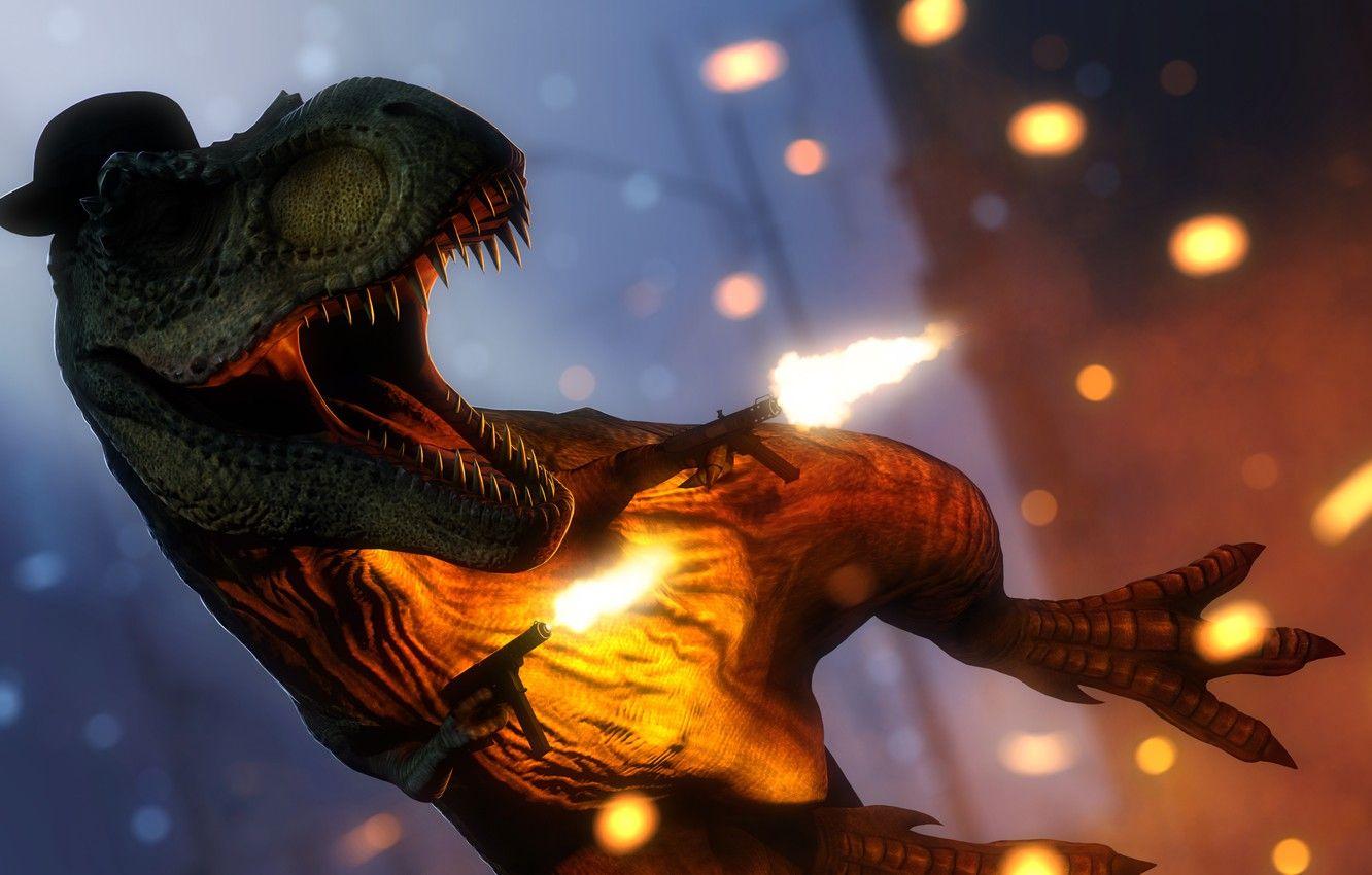 1332x850 Wallpaper dinosaur, jurassic park, fan art, T. Rex, Jurassic World