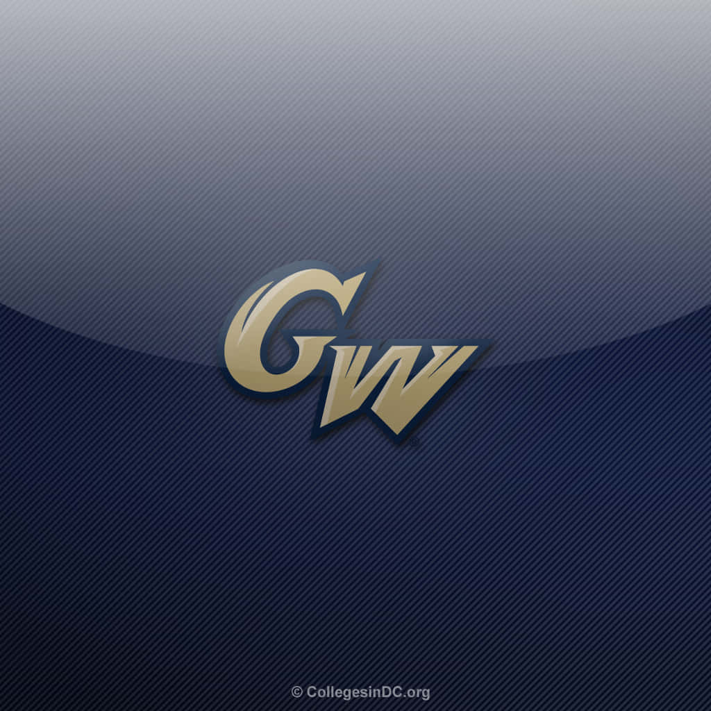 1024x1024 Download George Washington University Logo In Blue Wallpaper