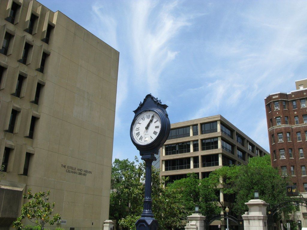 1024x768 The Street Clock, The George Washington University Campus