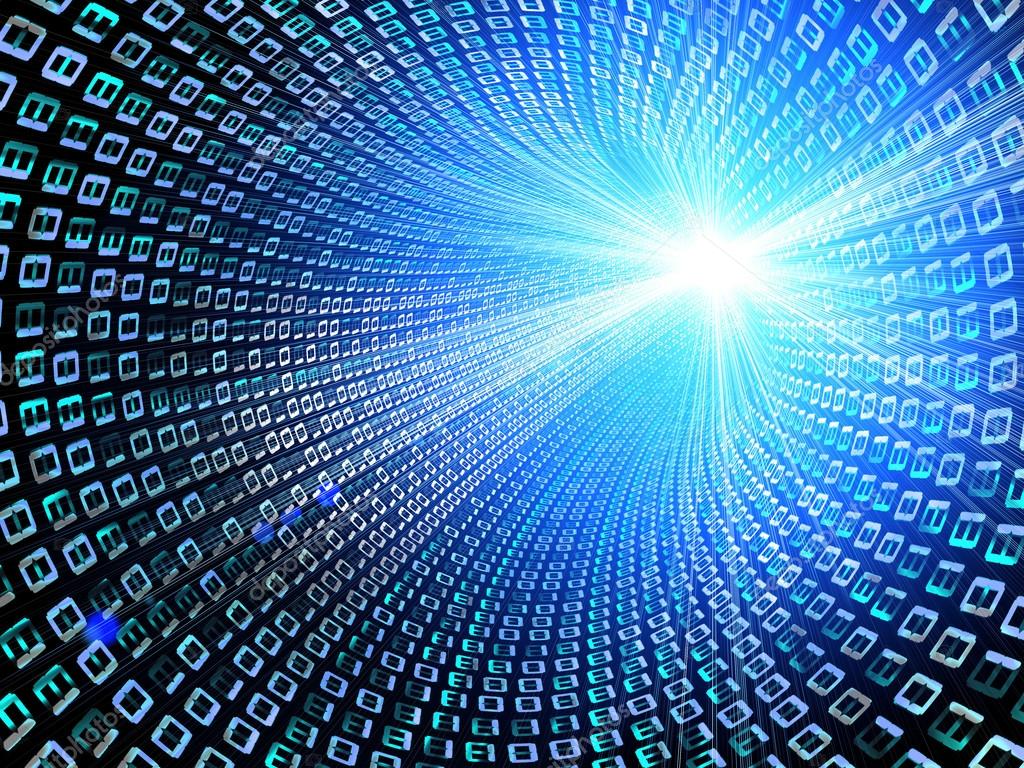 1024x768 Binary data stream background