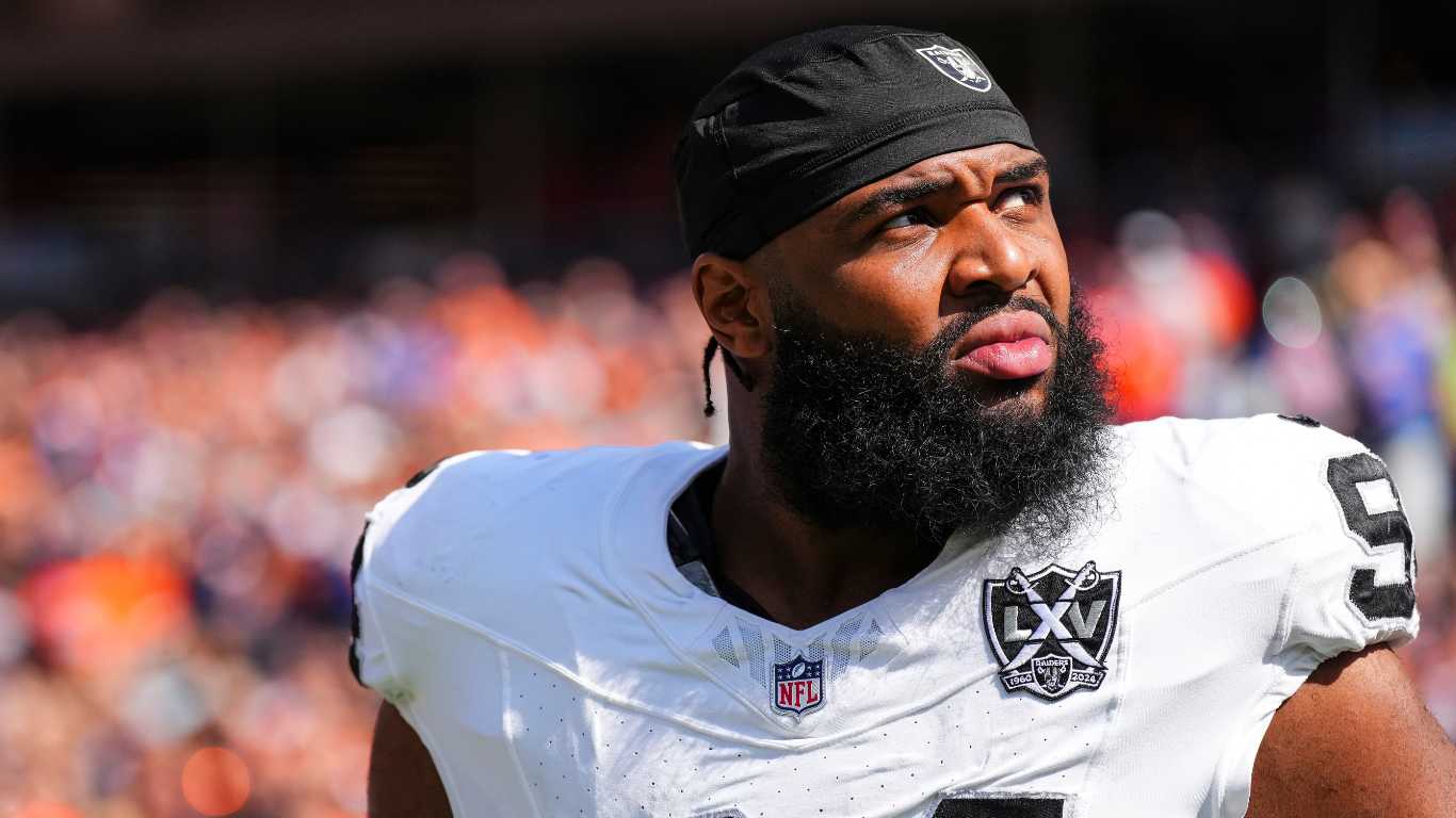 1366x768 Christian Wilkins 'released from Raiders after kissing teammate'