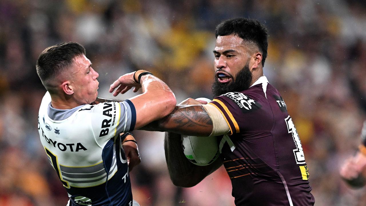 1280x720 NRL world in awe of 'battering ram' Payne Haas in Brisbane Broncos win over North Queensland Cowboys at Suncorp. news.com.au