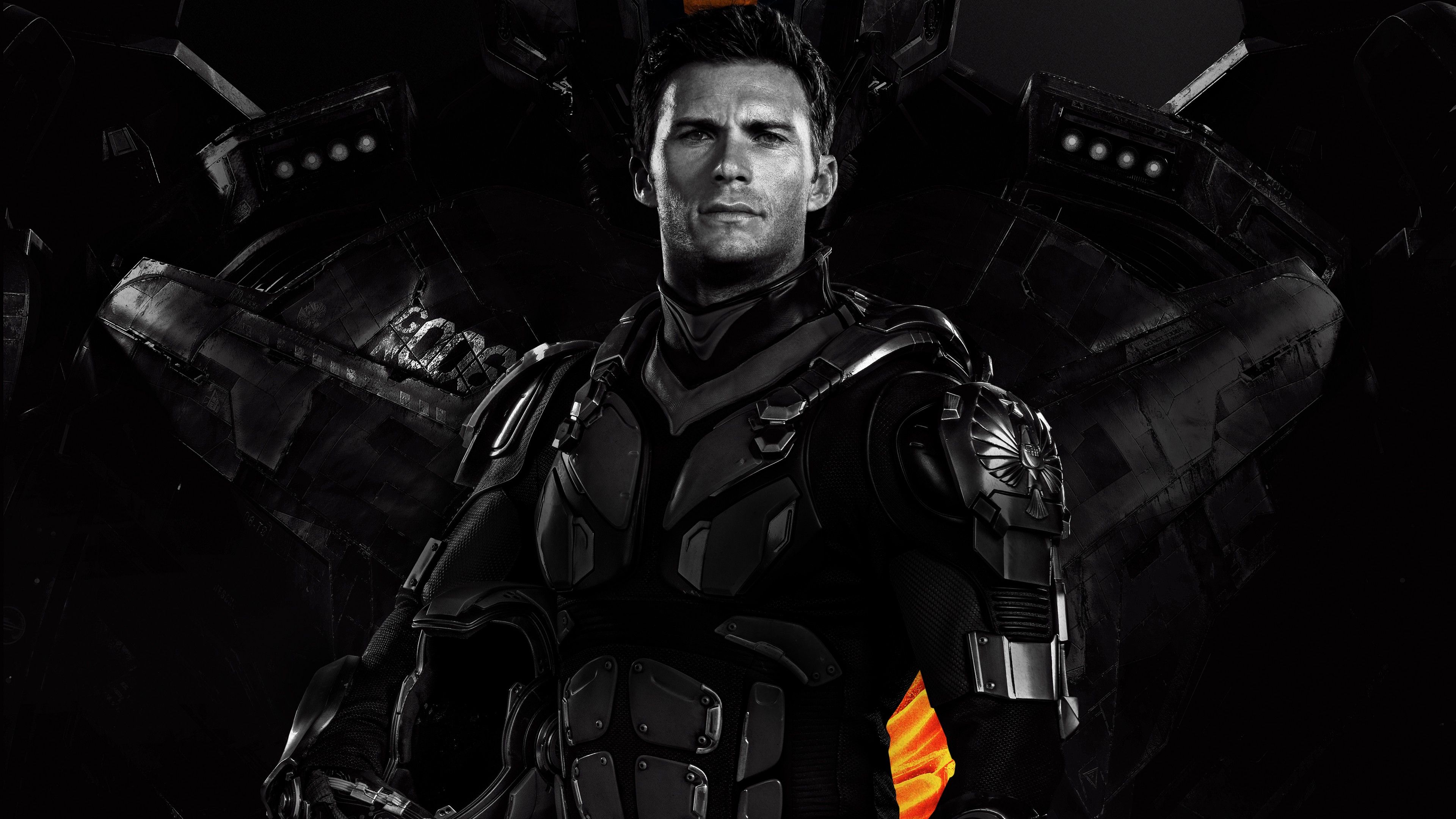 3840x2160 Scott Eastwood Pacific Rim Uprising 2018 4K Wallpaper