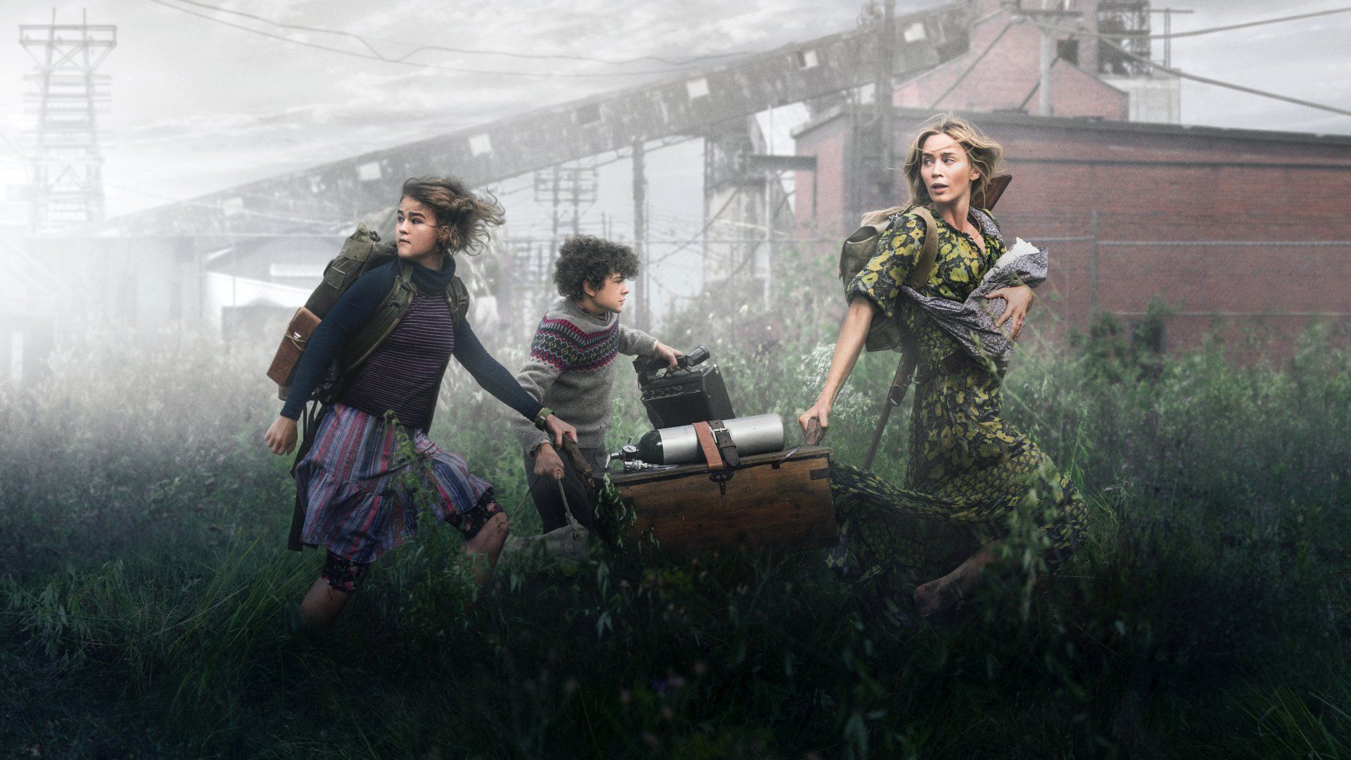 1920x1080 Download Regan Abbott Evelyn Abbott Marcus Abbott Noah Jupe Millicent Simmonds Emily Blunt Movie A Quiet