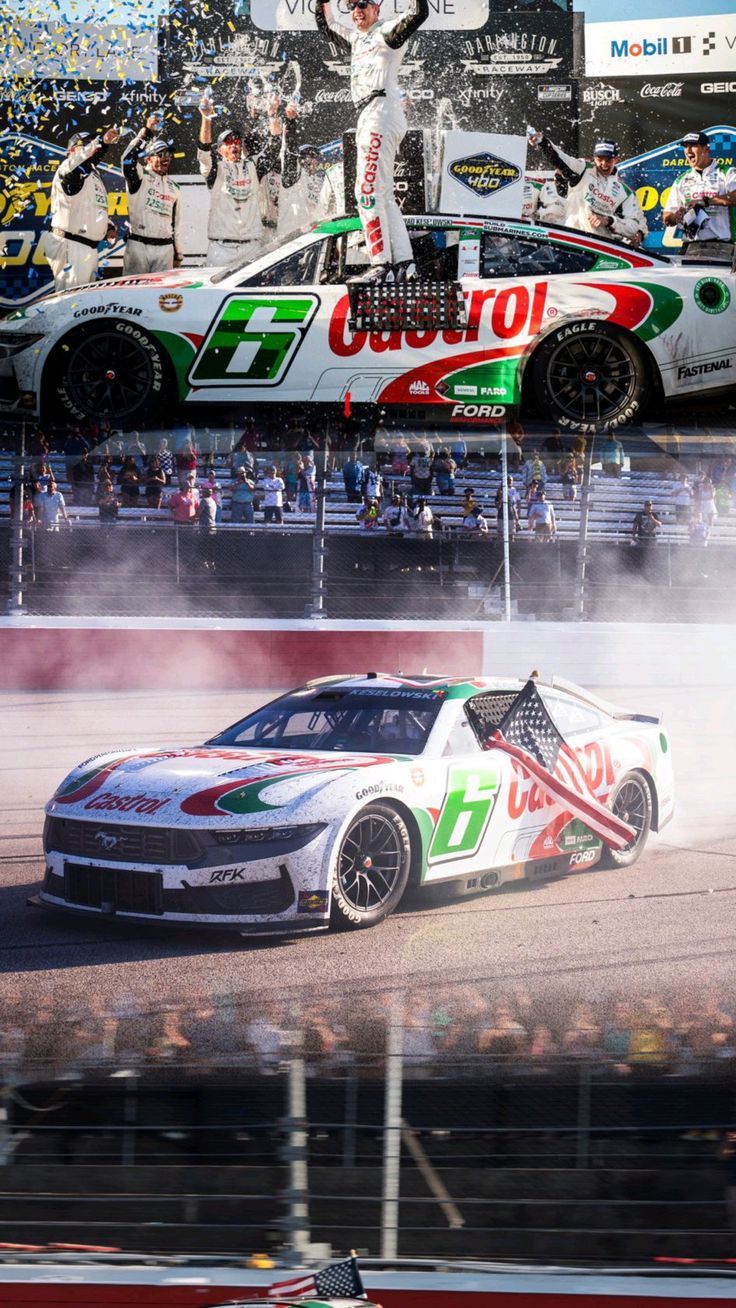 736x1308 Brad Keselowski Darlington Win Wallpaper NCS 2024