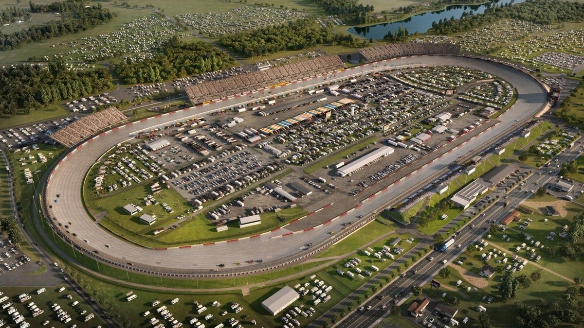 1200x675 DARLINGTON RACEWAY 8X10 PHOTO AUTO RACING TRACK PICTURE WIDE BORDER