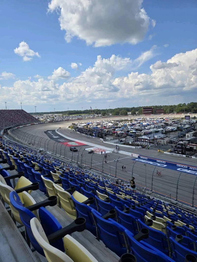 800x1066 Darlington Raceway, section Tyler Tower V, row seat 4 500 turn: Restart Zone, Shared Anonymously