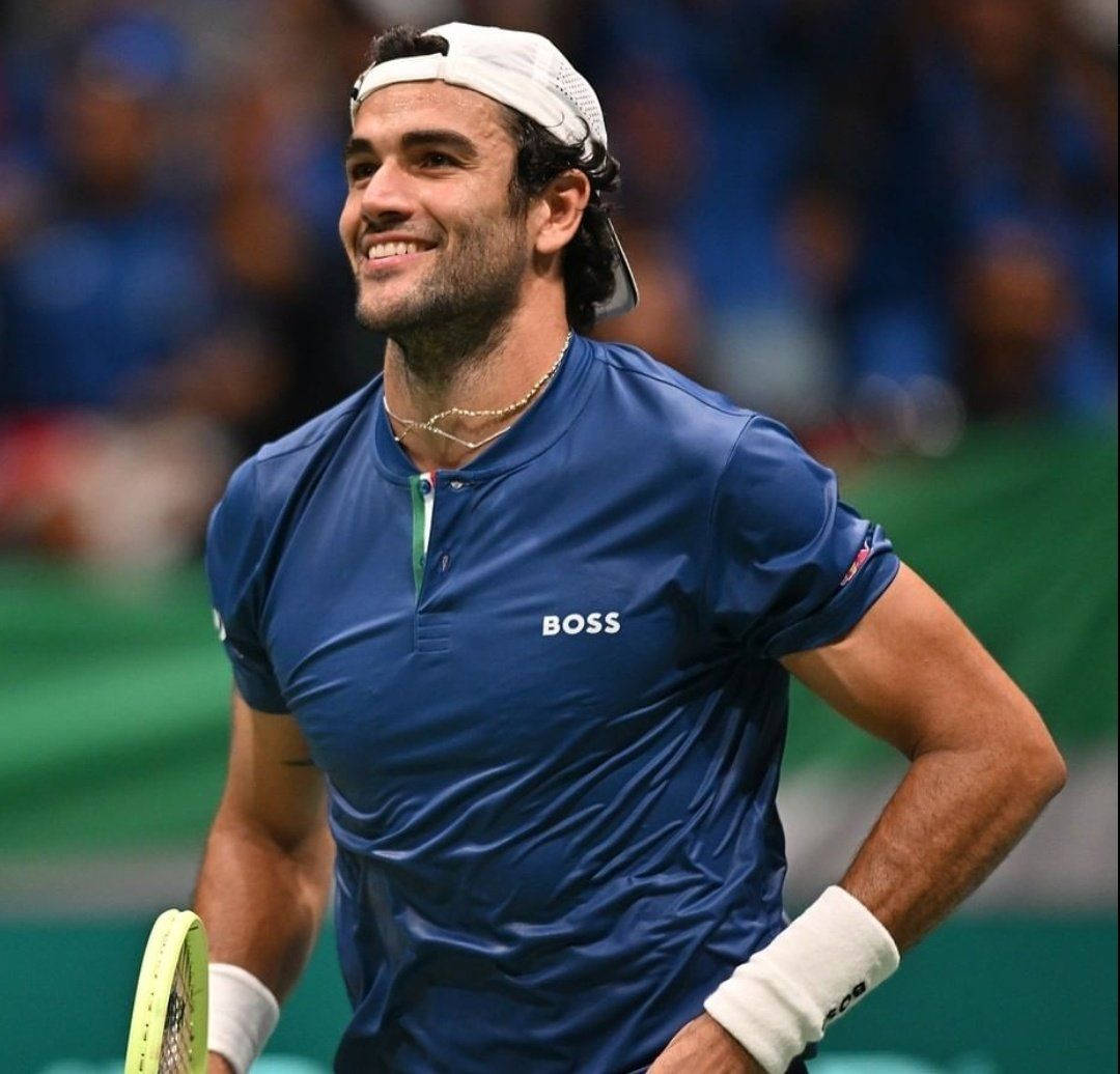 1080x1036 Download Sweaty Matteo Berrettini Wallpaper