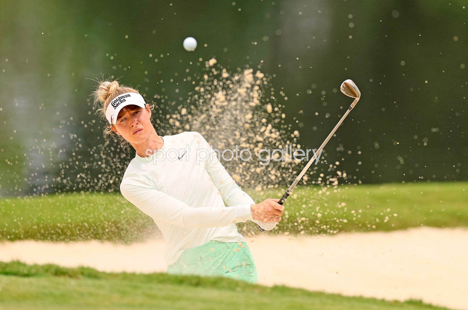 1600x1060 Nelly Korda USA bunker shot Chevron Championship Carlton Woods Texas 2024 Image