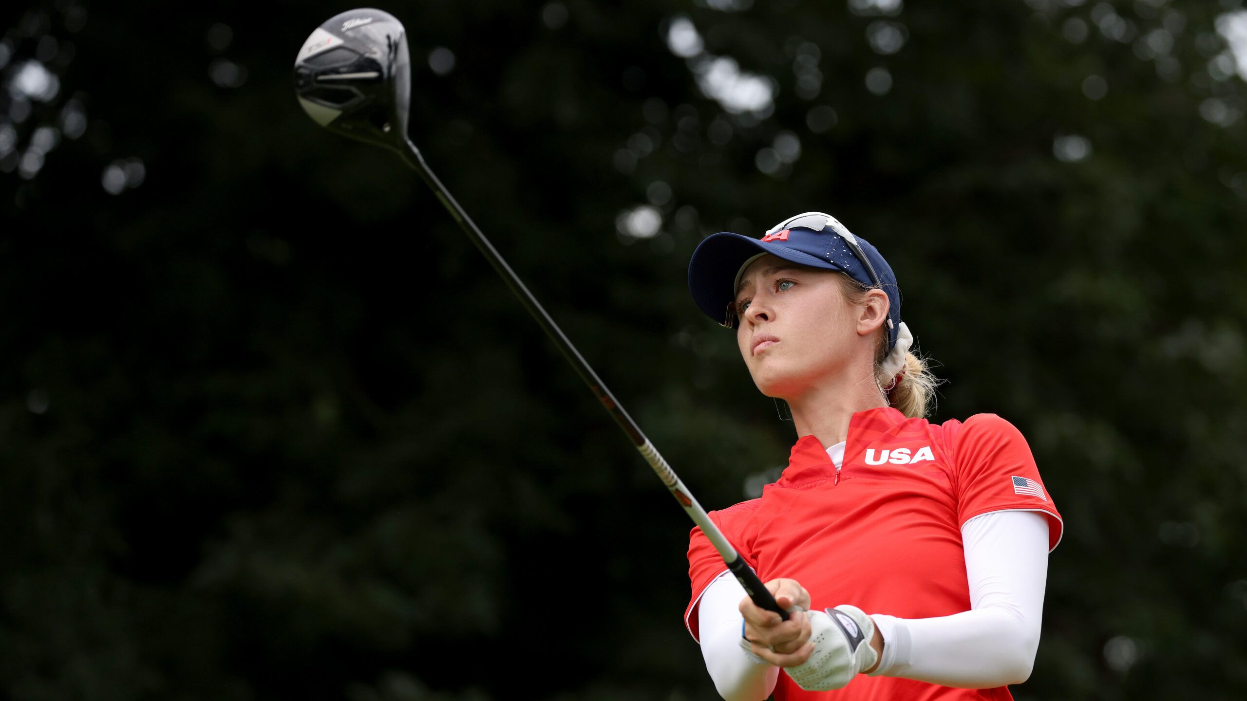 2560x1440 U.S. Golfer Nelly Korda Wins Olympic Gold, Completing U.S. Golden Sweep