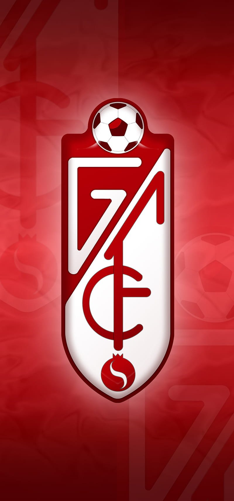 800x1714 GRANADA CF shield, football, granada, granada cfred, HD phone wallpaper