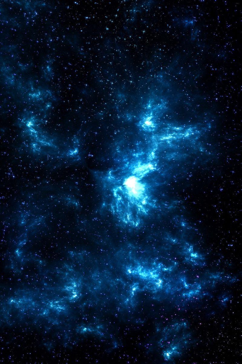 800x1200 Download wallpaper 800x1200 space, galaxy, shine, stars, blue