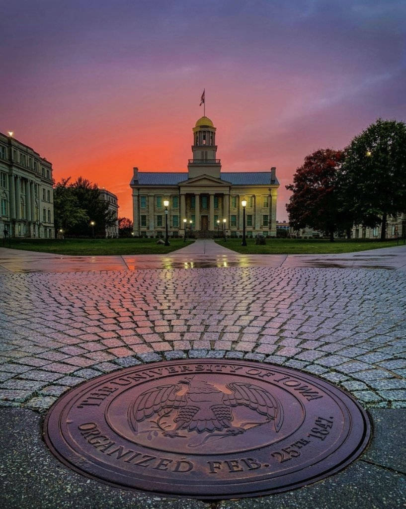 817x1024 Download University Of Iowa School Emblem Wallpaper