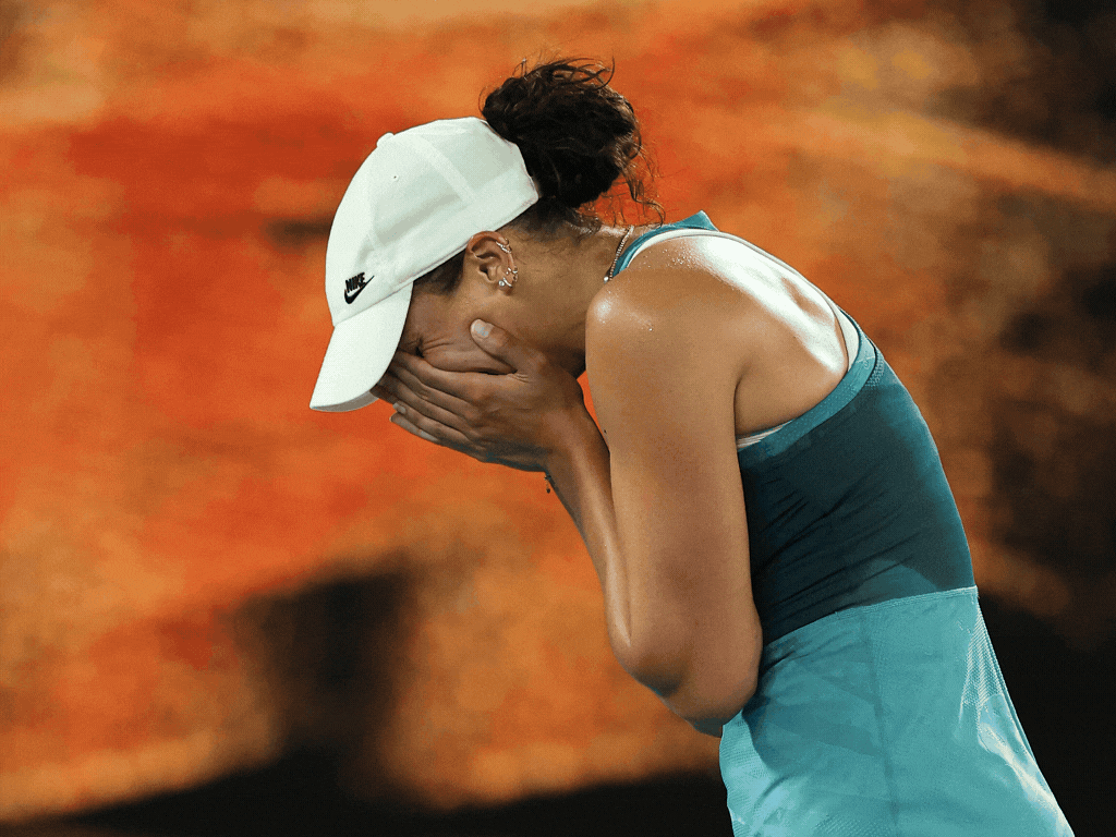 1024x768 Australian Open champion Madison Keys after beating Aryna Sabalenka