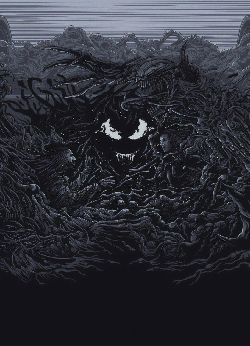 840x1160 Download 840x1160 wallpaper venom, dark, fan artwork, iphone 4