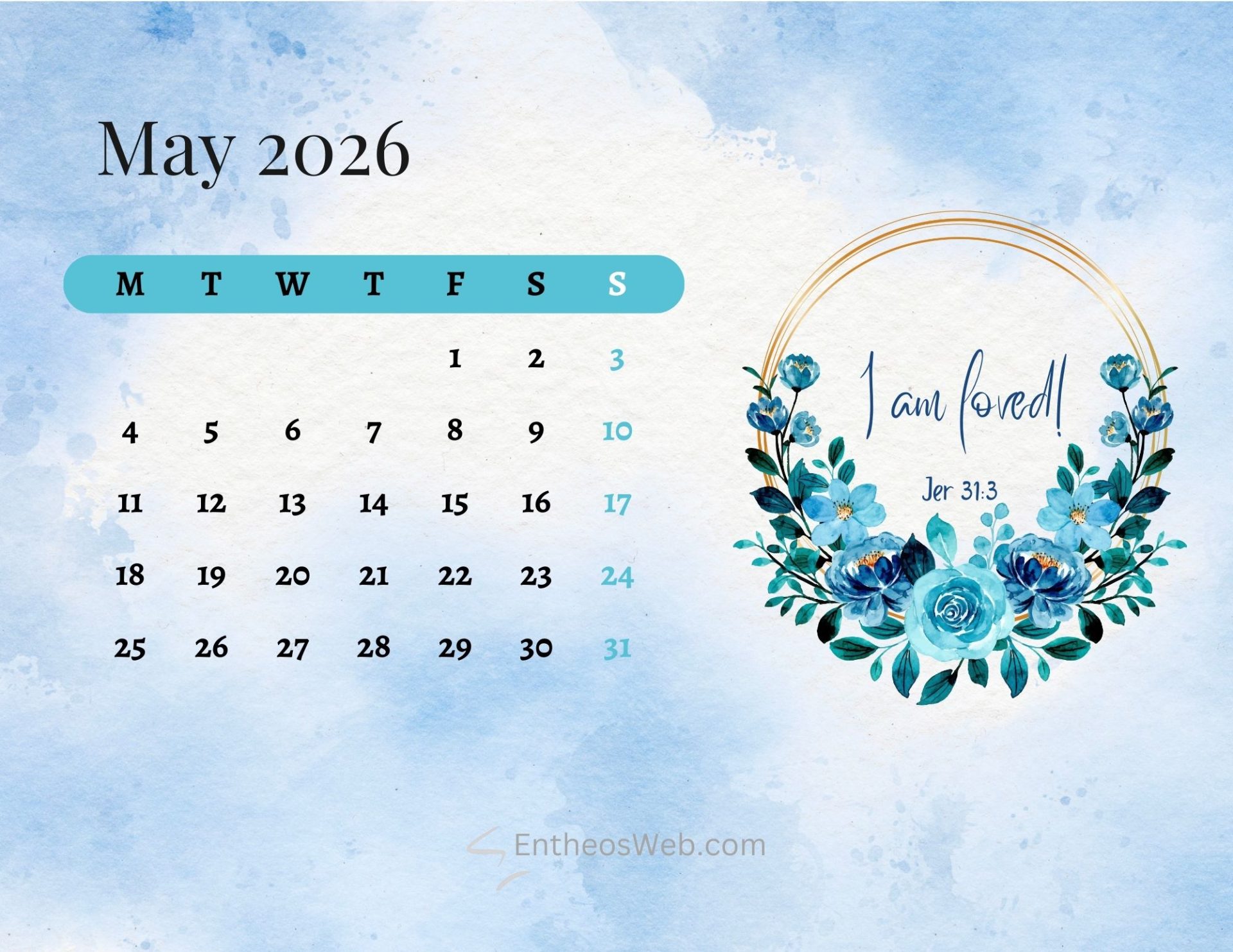 1920x1483 May 2026 Calendar Printables