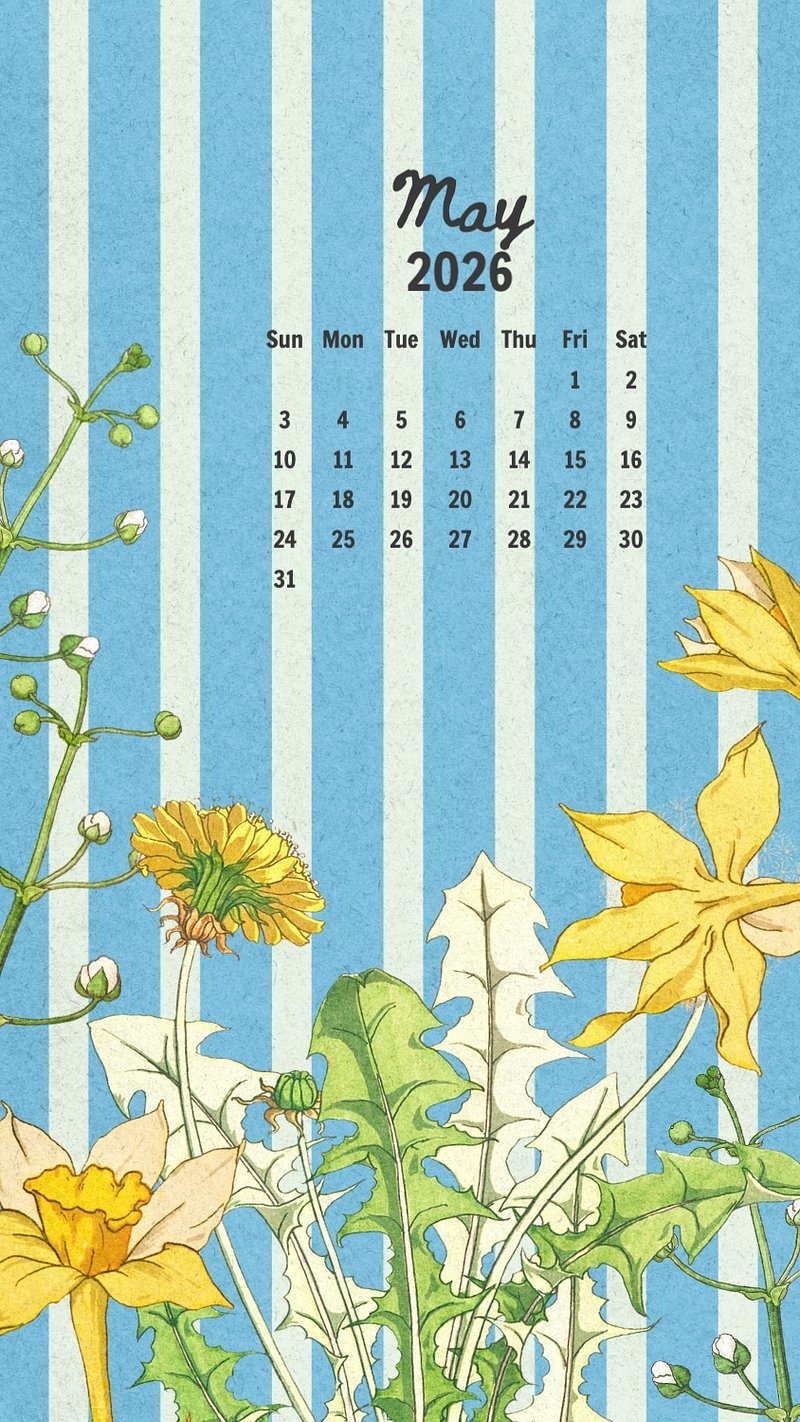 800x1422 Aesthetic view September 2026 calendar. Premium Editable Template