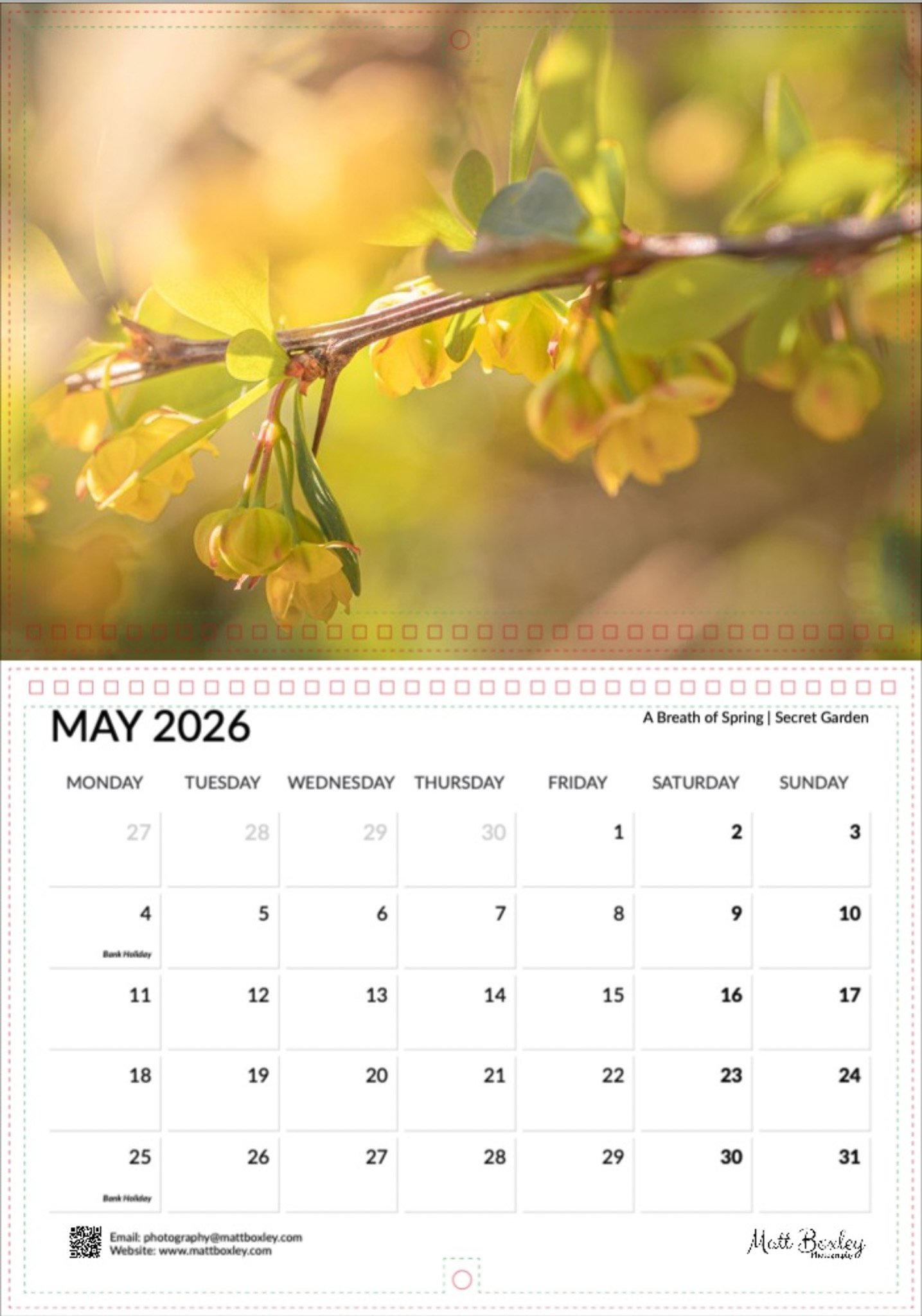 1435x2048 Calendar Yours Today!