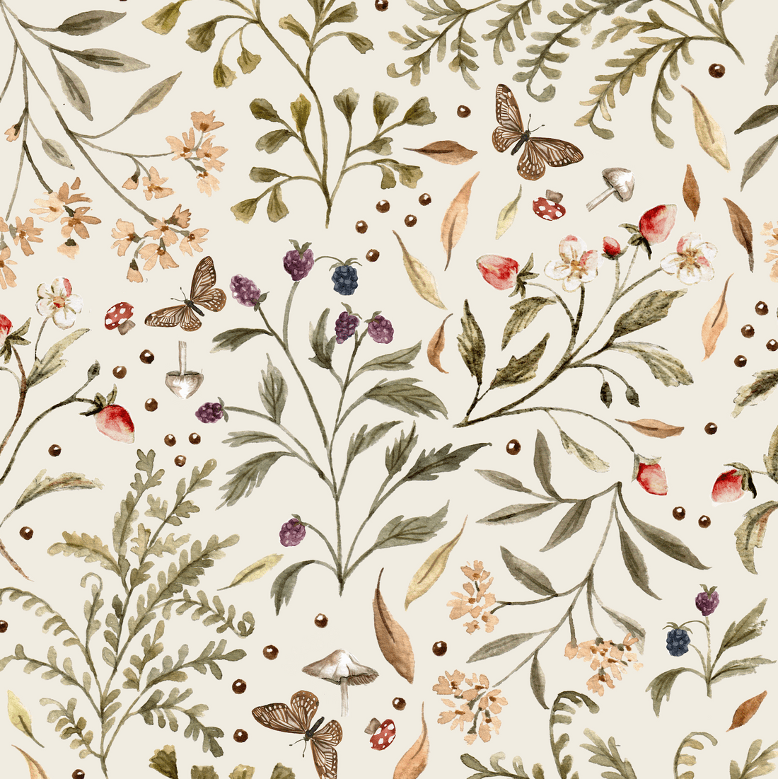 1100x1101 Floral Wallpaper Collection : Munks and Me