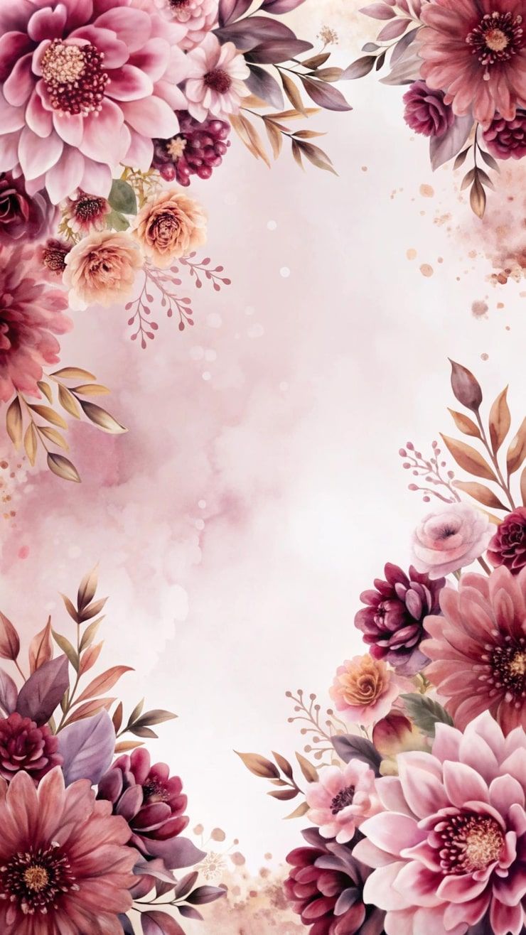 740x1316 Pink floral background Image