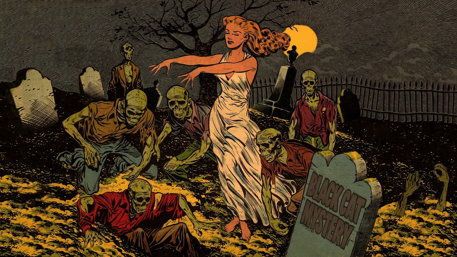 1600x900 Vintage Horror Wallpaper