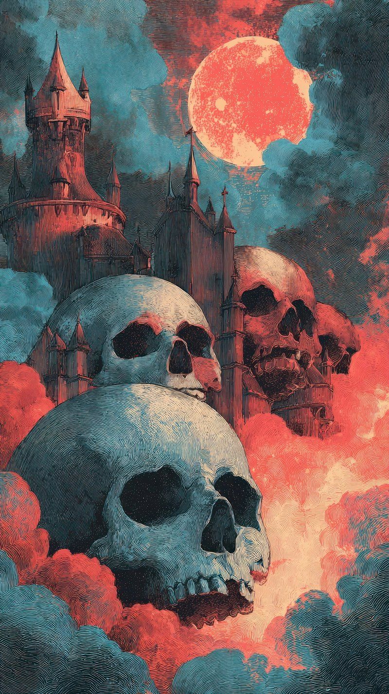 800x1427 Texture Horror Image Wallpaper
