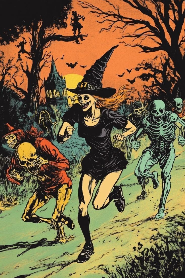 736x1104 Halloween. Vintage halloween art, Vintage halloween posters, Vintage halloween image