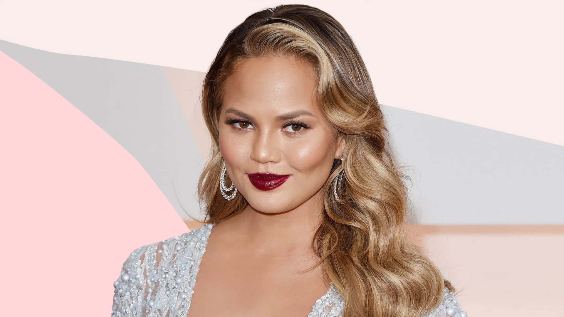 1920x1080 Download Chrissy Teigen Glamorous Event Look Wallpaper