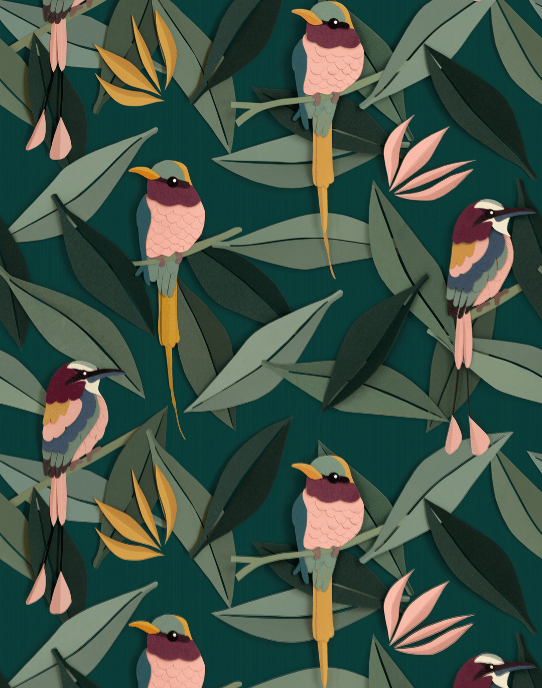 1080x1370 Birds, Green