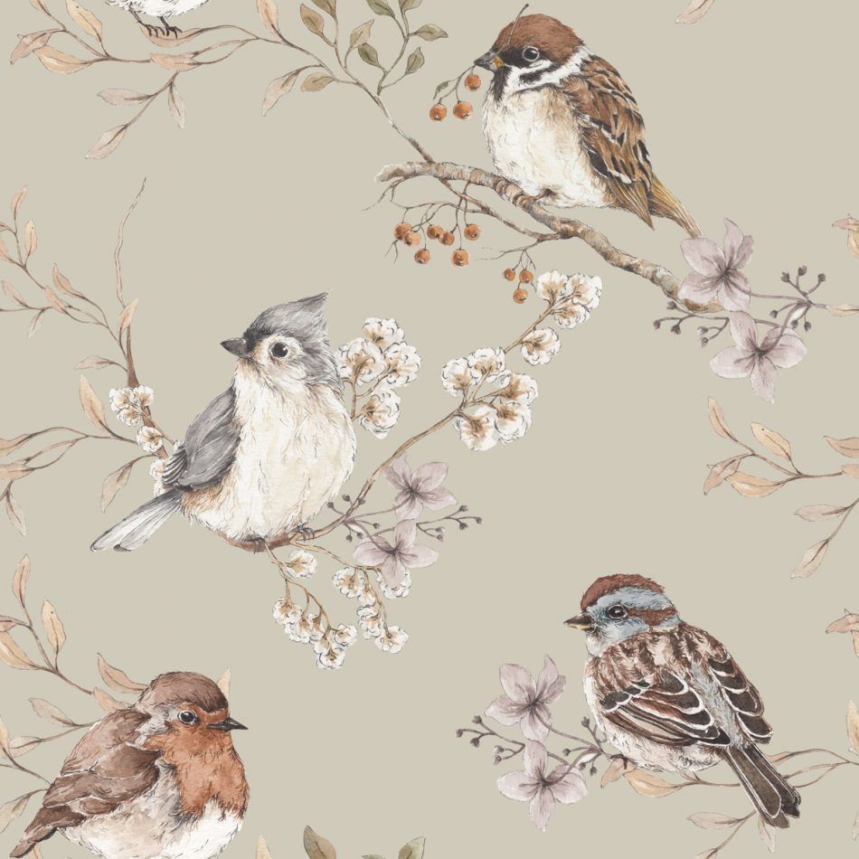 950x950 Birds Green Wallpaper