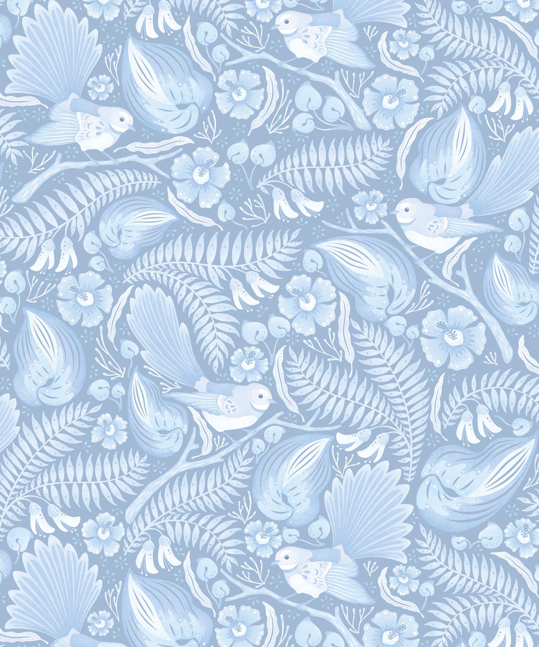 1100x1320 Fantails Wallpaper Roll & King