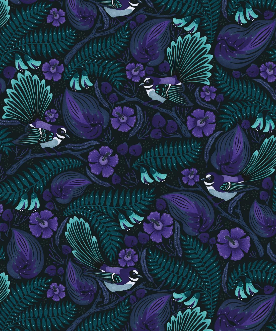 1100x1320 Fantails Wallpaper • Bold Bird Wallpaper